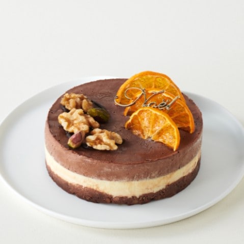 ヴィーガンオレンジ&チョコレートケーキ