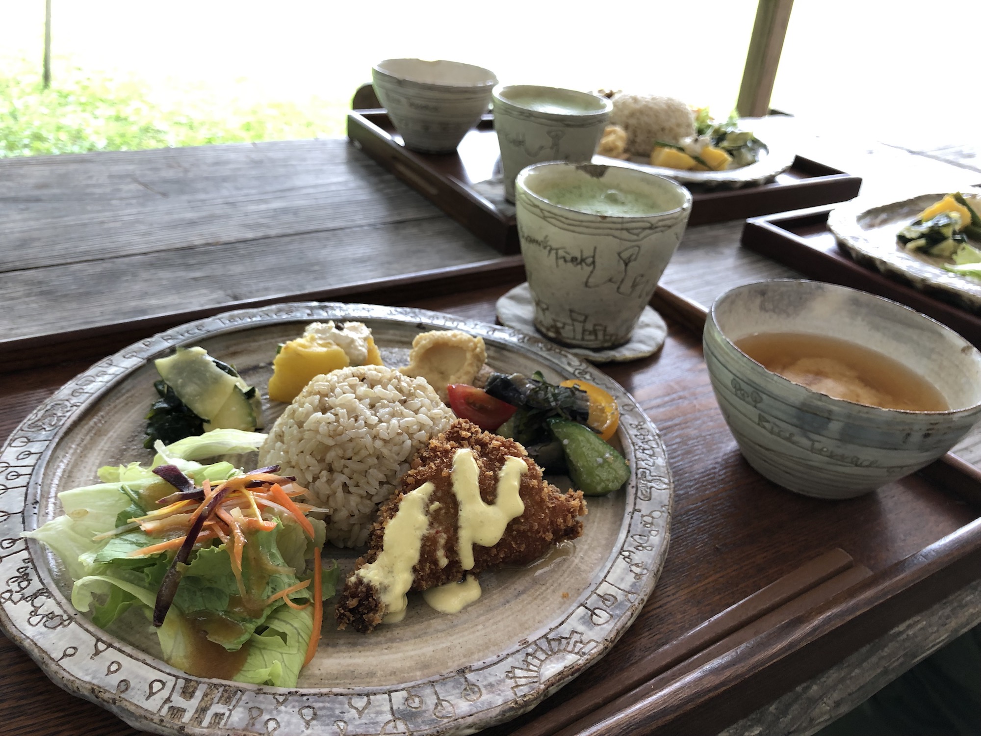 ライステラスカフェのプレート