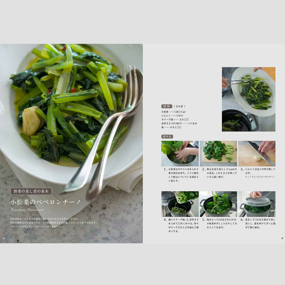 小松菜のペペロンティーノのレシピ