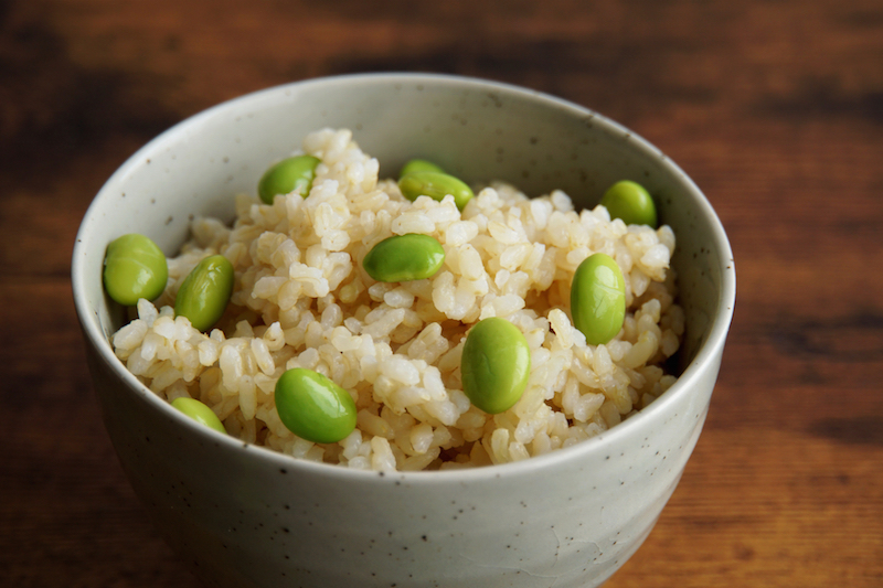 玄米豆ご飯