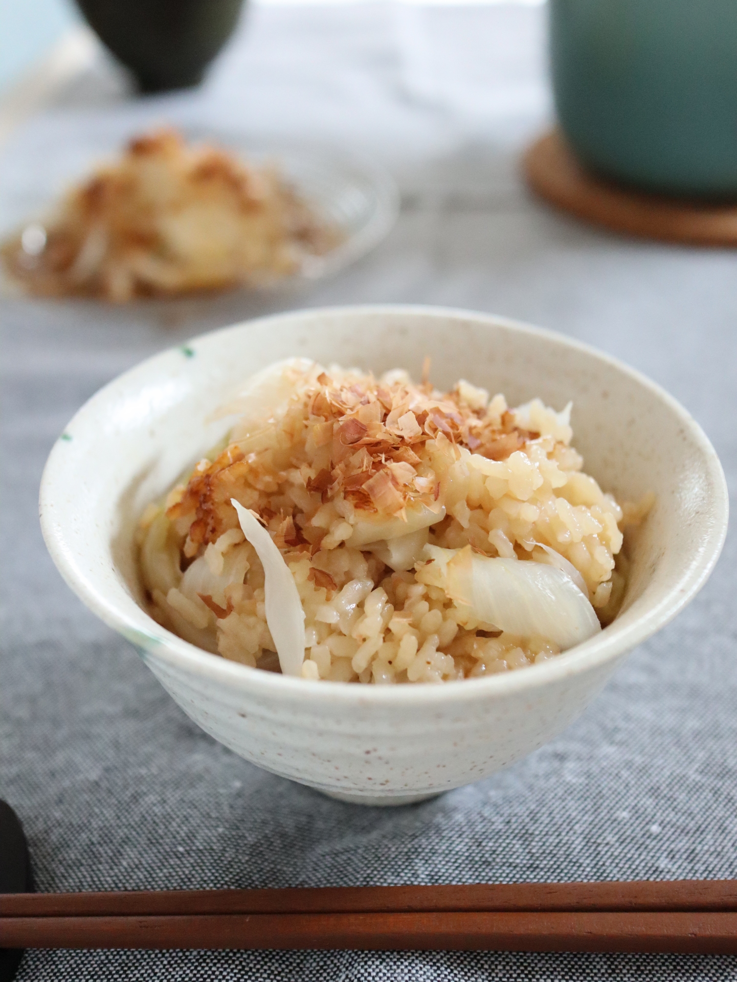 新たまねぎの炊き込みご飯