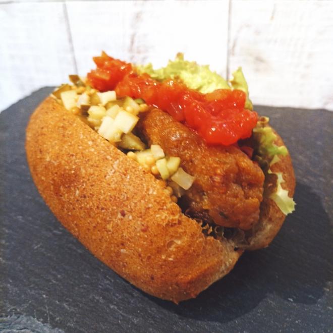 Pain de BRUN-Vegan hotdog