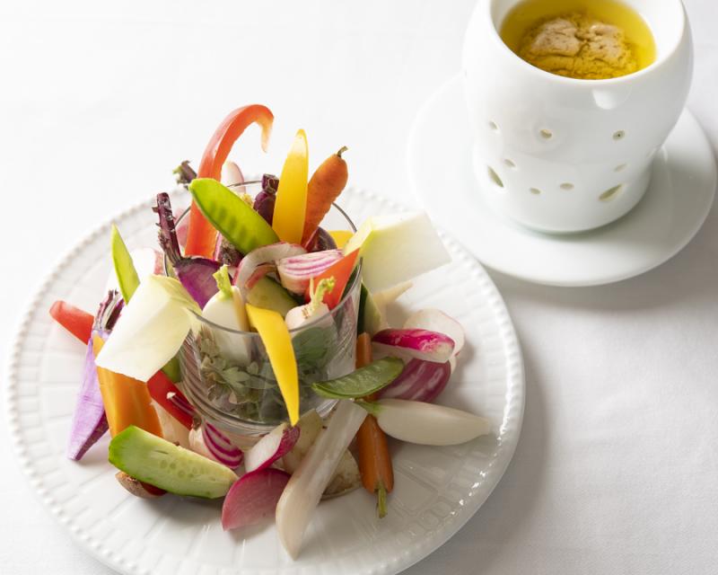 Ristrante　ACQUAPAZZA-Tasty seasonal vegetable bagna cauda