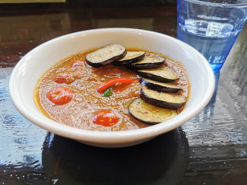 curry Kusamakura-Eggplant & tomato