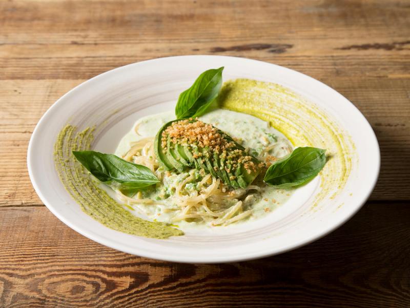 Mr.FARMER YOKOHAMA-SPAGHETTINI ALMOND MILK SAUCE WITH AVOCADO & QUINOA