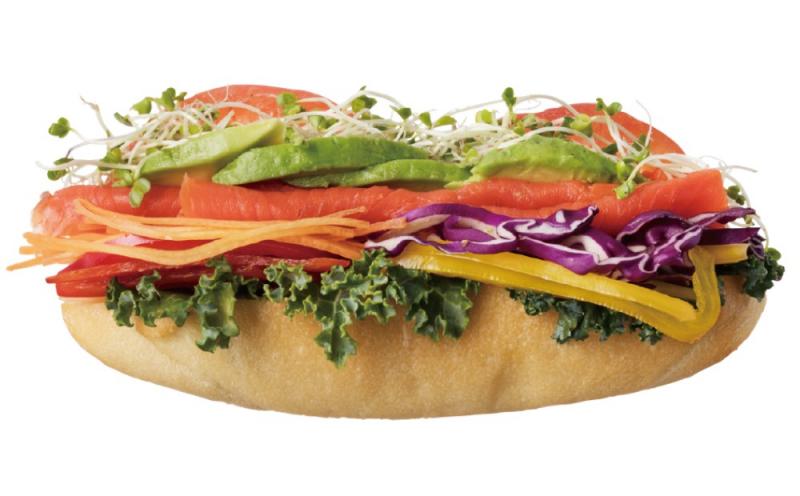 VEGE STAND-VEGE HOTDOG(サーモン&アボカド)