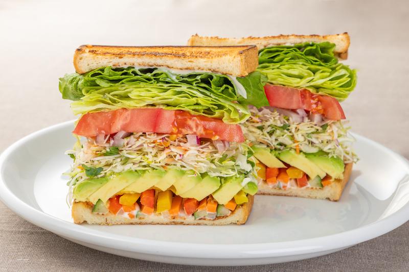 Vegan salad sandwich