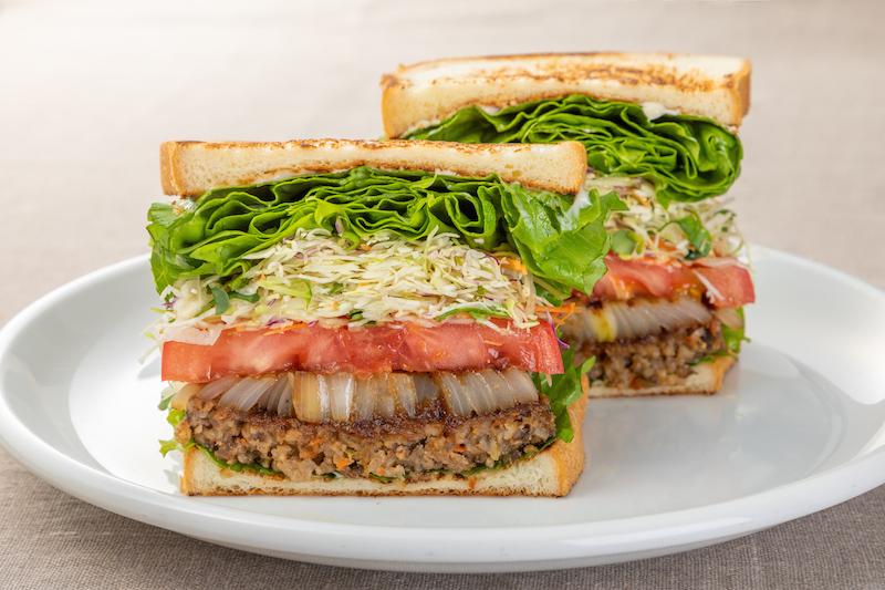 Vegan Hamburg Steak sandwich